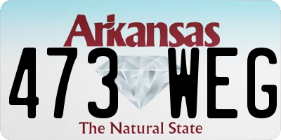 AR license plate 473WEG
