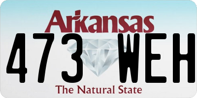 AR license plate 473WEH