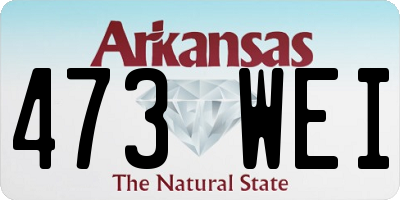 AR license plate 473WEI