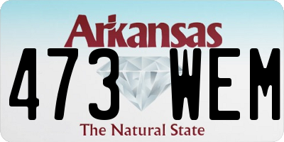 AR license plate 473WEM