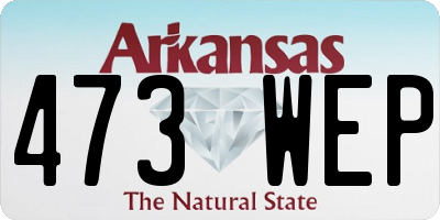 AR license plate 473WEP