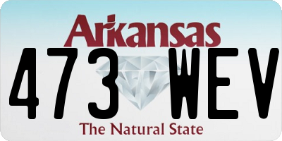 AR license plate 473WEV