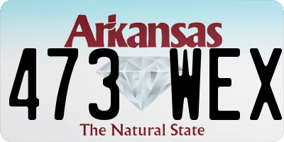AR license plate 473WEX