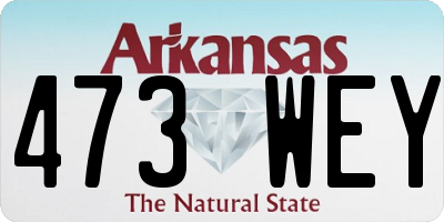 AR license plate 473WEY