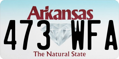 AR license plate 473WFA