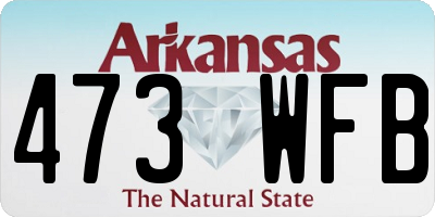 AR license plate 473WFB