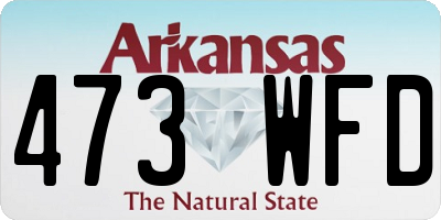 AR license plate 473WFD