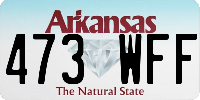 AR license plate 473WFF