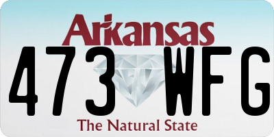 AR license plate 473WFG