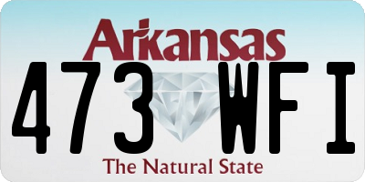 AR license plate 473WFI
