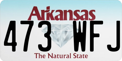 AR license plate 473WFJ