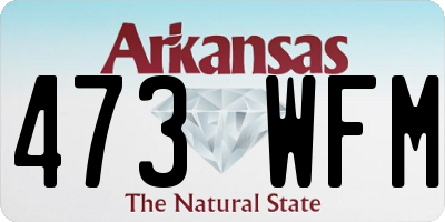 AR license plate 473WFM