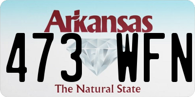 AR license plate 473WFN