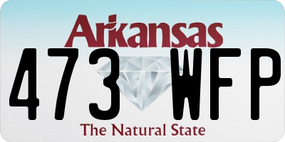 AR license plate 473WFP