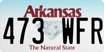 AR license plate 473WFR