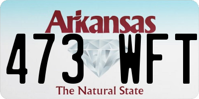 AR license plate 473WFT