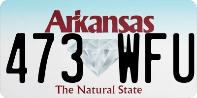 AR license plate 473WFU