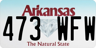 AR license plate 473WFW