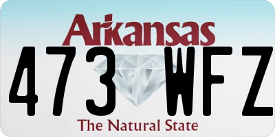 AR license plate 473WFZ