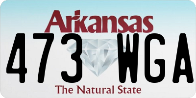 AR license plate 473WGA