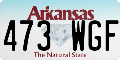 AR license plate 473WGF