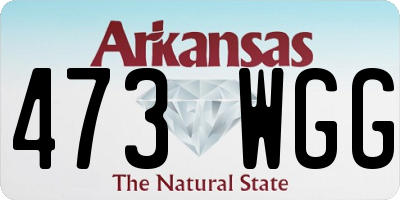 AR license plate 473WGG