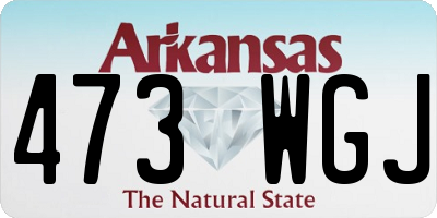 AR license plate 473WGJ