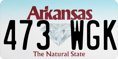 AR license plate 473WGK