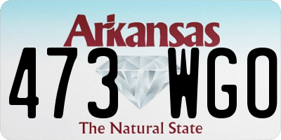 AR license plate 473WGO