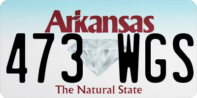 AR license plate 473WGS
