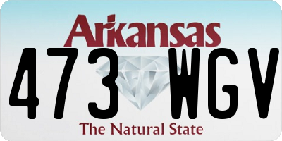 AR license plate 473WGV