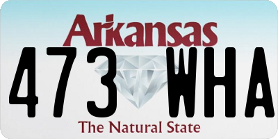AR license plate 473WHA