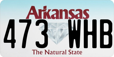 AR license plate 473WHB