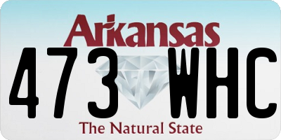 AR license plate 473WHC