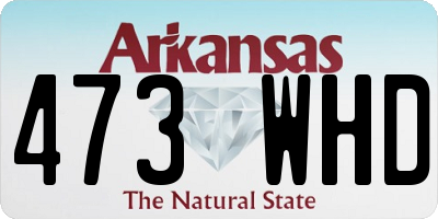 AR license plate 473WHD