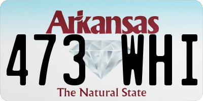 AR license plate 473WHI