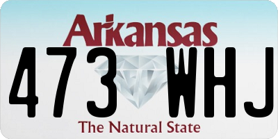 AR license plate 473WHJ
