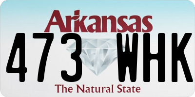 AR license plate 473WHK