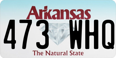 AR license plate 473WHQ