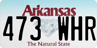 AR license plate 473WHR