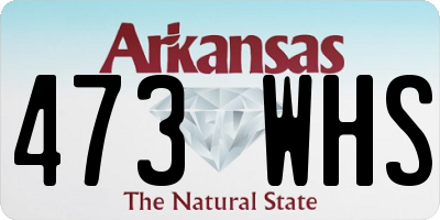 AR license plate 473WHS