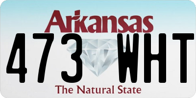 AR license plate 473WHT