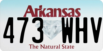 AR license plate 473WHV