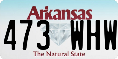 AR license plate 473WHW