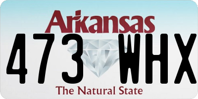 AR license plate 473WHX