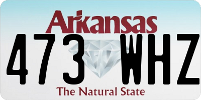 AR license plate 473WHZ