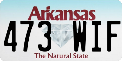AR license plate 473WIF