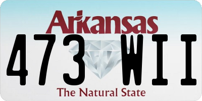 AR license plate 473WII