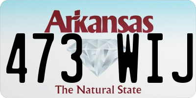 AR license plate 473WIJ