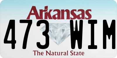 AR license plate 473WIM